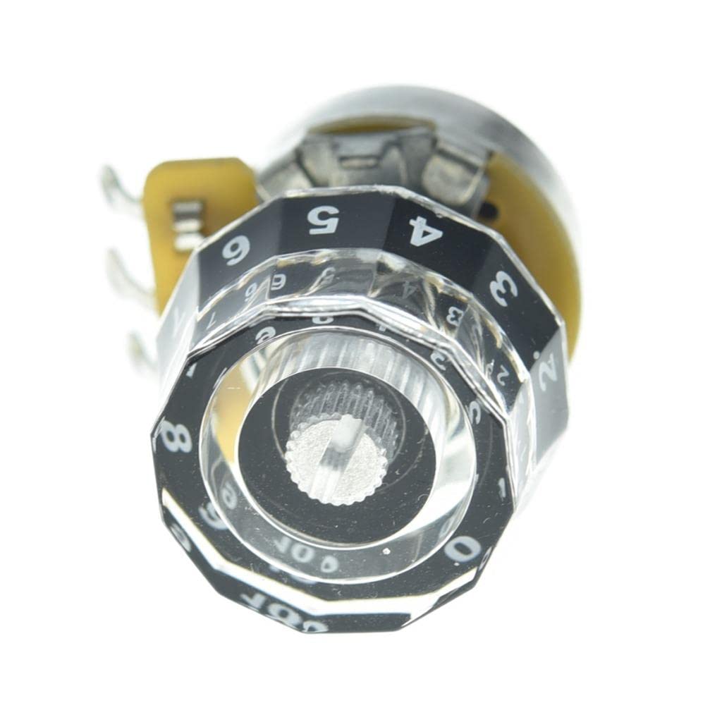 Dopro Set of 4 Metric 18 Coarse Spline Lampshade Style Guitar Knobs Electric Guitar Speed Control Knobs for PRS/LP/SG/Les Paul C